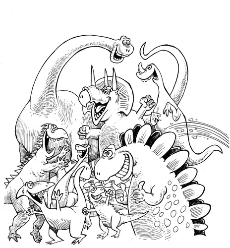 A Jolly Gang of Dinosaurs